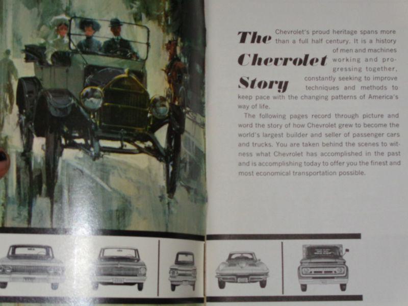 1963 CHEVROLET STORY / BOOK / MANUAL / ORIGINAL CAR / CORVETTE / TRUCK, US $27.50, image 3