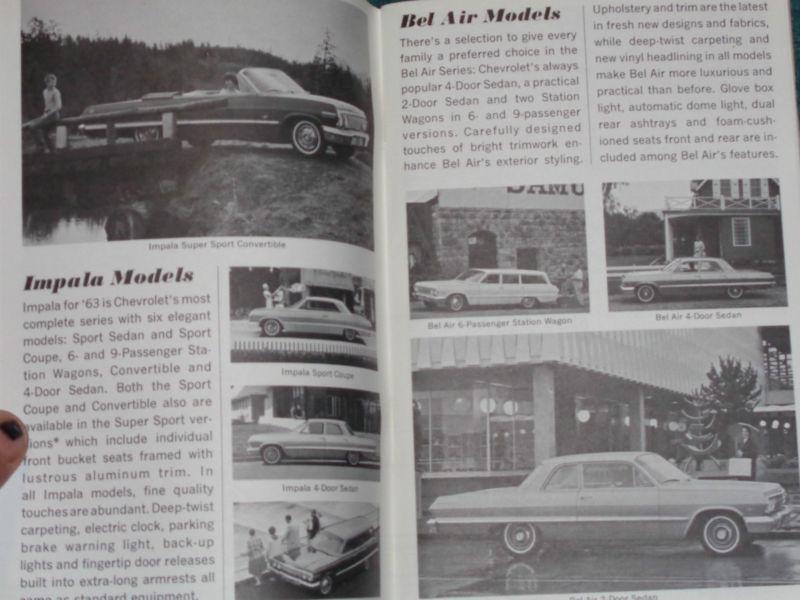 1963 CHEVROLET STORY / BOOK / MANUAL / ORIGINAL CAR / CORVETTE / TRUCK, US $27.50, image 4
