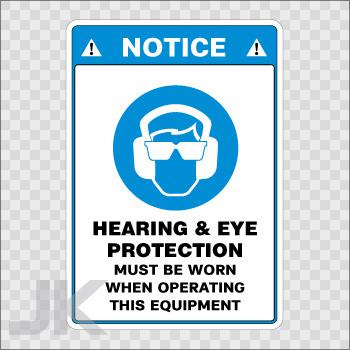 Decal stickers sign signs warning danger caution protection equipment 0500 za49a