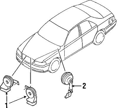 Infiniti 25605ar01a genuine oem factory original horn