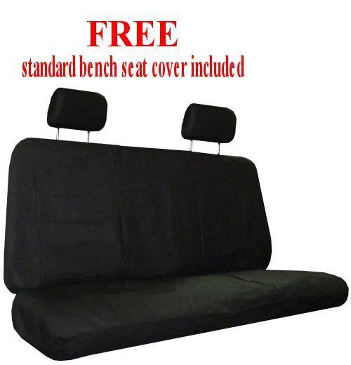 Solid Black Xtreme Car Truck SUV Seat Covers pkg w/ Tattoo Floor Mats & More #1, US $51.31, image 2