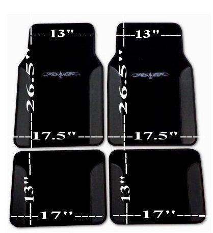 Solid Black Xtreme Car Truck SUV Seat Covers pkg w/ Tattoo Floor Mats & More #1, US $51.31, image 6