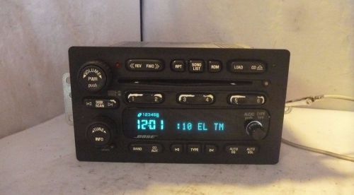 05 06 buick rainer chevrolet trailblazer bose radio 6 cd player 10359565 t08000