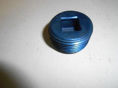 New quick change aluminum inspection site plug threaded   (blue)