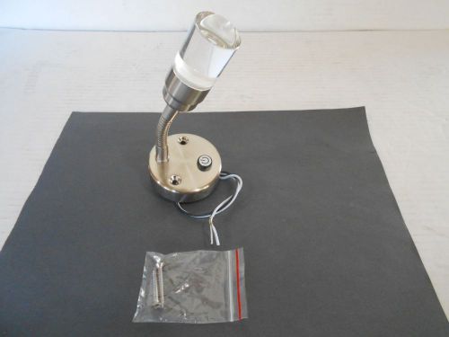 *rv 12 volt led crystal swivel led reading light blue/warm white