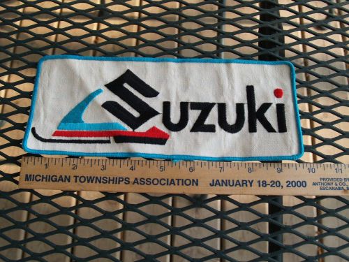 Vintage suzuki snowmobile patch large jacket size