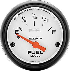 Auto meter 5717 phantom fuel level gauge 2-1/16&#034; electrical 0-30 ohms