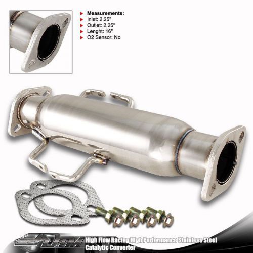 Stainless racing cat catalytic converter pipe for 95-99 mitsubishi eclipse turbo