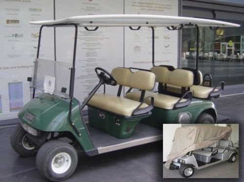 Deluxe 6 passengers golf cart cover fits e z go, club car, yamaha model 138&#034;l