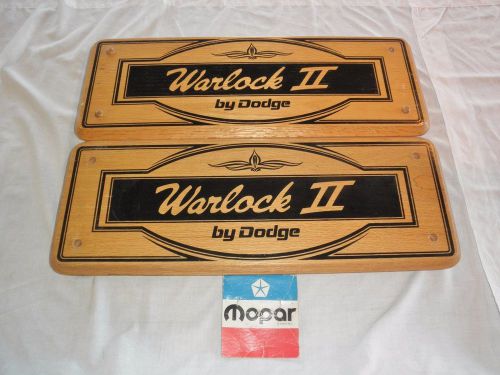1979 79 dodge warlock ii truck exterior wood oak side panels sideboards
