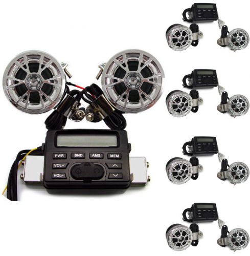 Lot 24 set~radio stereo amplifier fm for motorcycle biker cruiser cafe wholesale