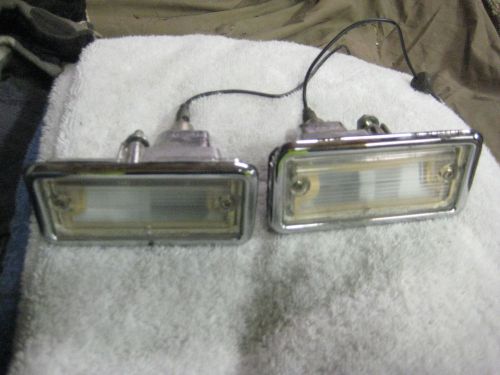 1967 - 1968 camaro rs back up lamp housings lenses- rally sport