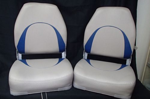 Cabelas angler high back seat blue / grey