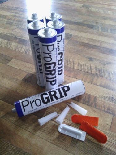 Lot of 6 progrip glass adhesive windshield adhesive urethane auto glass glue