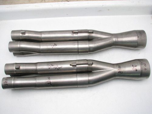 Inconel header exhaust  pro fab tri-y collector  2 1/8 inlet 4&#034; outlet lite wt 6