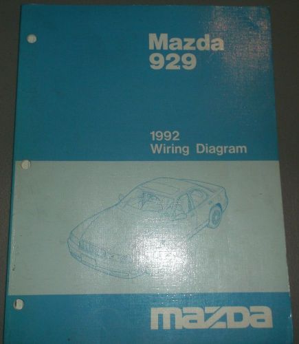 1992 mazda 929 wiring diagram manual shop repair