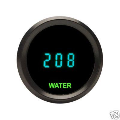 Dakota digital universal round water temperature gauge teal display odyr-04-1