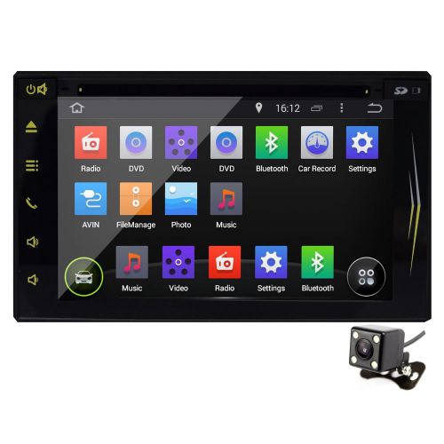 Double 2din android 4.4 6.2" car dvd player gps wifi 3g radio ipod av-in camera