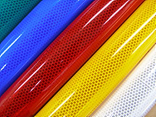 S:2&#034;x10&#039;/genuine yellow reflective vinyl/sheet/hip/high intensive/adhesive/truck