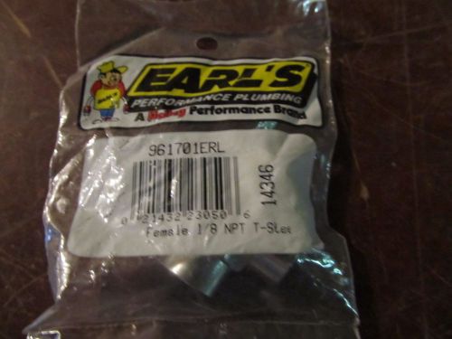 Lot of 7 earl's 961701 1/8" npt "t" female steel