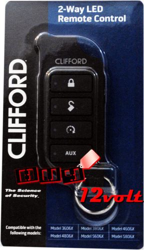 Clifford 7856x 2-way led remote control 3606x, 3806x, 4606x, 4806x, 5606x, 5806x