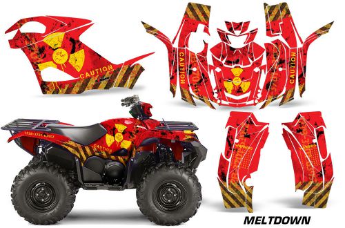 Amr racing yamaha grizzly eps/eps graphic kit wrap quad decals atv 2015+ meltdwn