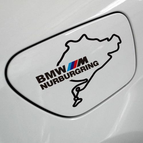 1pcs black bmw ///m nurburgring car fuel tank decals stickers fit all bmw models