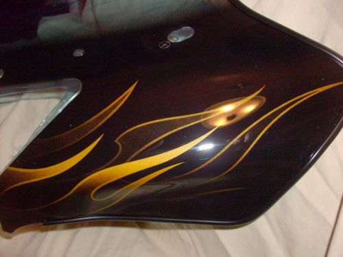 New yamaha snowmobile windshield gold flame  rx1 rs vector rs rage rx warr