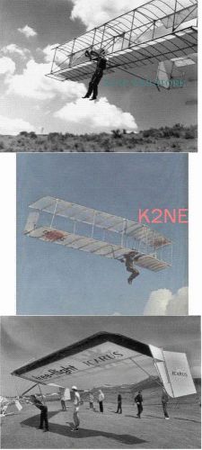 Icarus ii - icarus v - volmer vj-11 - 3 rare hang glider plan sets on 1 cd