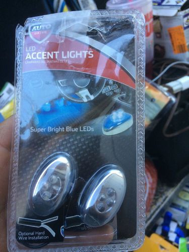 2x blue led accent lighting auto drive super bright blue leds
