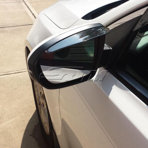 2x smoke rear view side mirror flexible sun visor shade rain shield universal 3