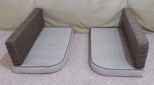 Rv/camper/trailer cushion set (garnet toffee and gibbons woodland) 44" x 4"