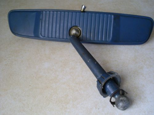 Vintage rear view mirror blue metal night day switch chrysler mopar hot rod car
