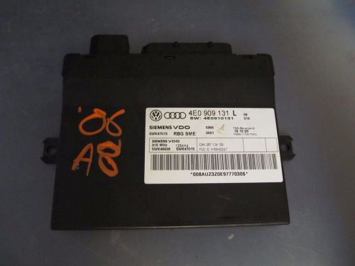 04 05 06 audi a8 a8l d3 anti theft/security module 4e0 909 131 l