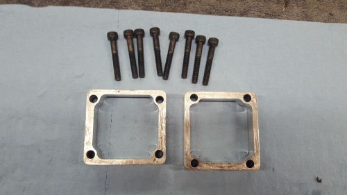 Banshee 1/2" billet reed and carburetor spacers with mounting bolts