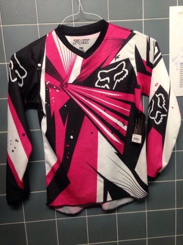 Youth m girls fox racing dirt bike mx jersey pink