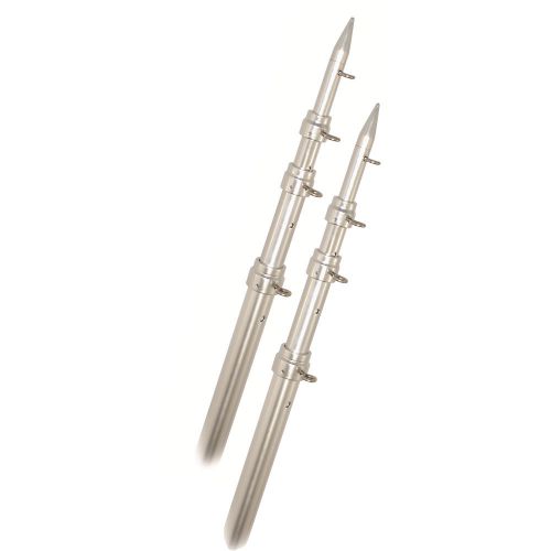 Rupp top gun telescoping outrigger poles aluminum/silver 18' a0-1800-tel