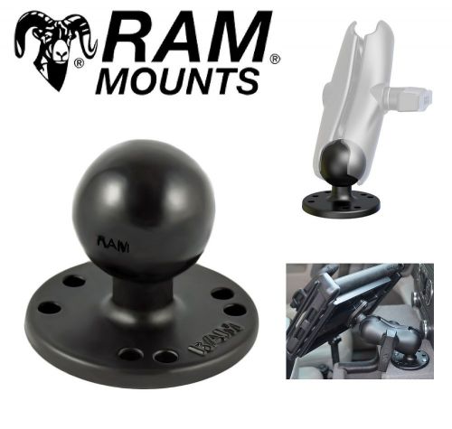 Ram mounts round 2.5&#034; diameter base with 1.5&#034; ball amps bass catfish crappie new
