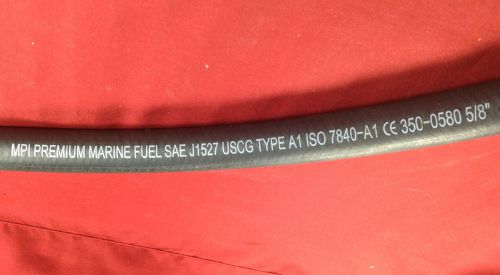 Fuel line hose 5/8" uscg a1 7840-a1 mpi premium marine vent gas diesel 350-0580