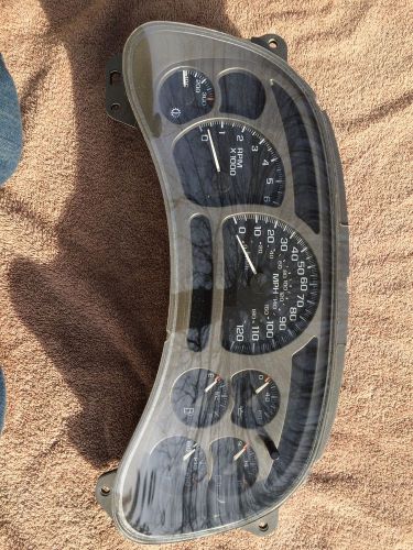 03 04 05 06 chevy tahoe sierra silverado instrument cluster