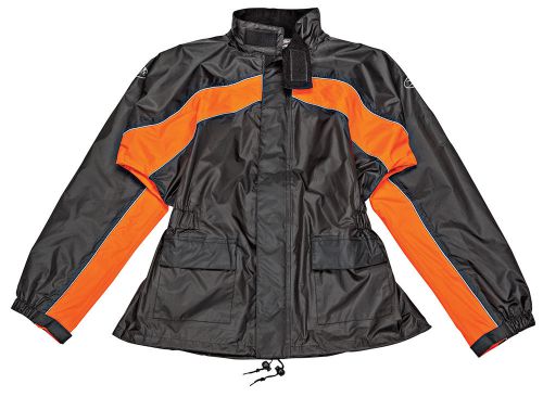 Joe rocket rs-2 rain suit black / orange men's size 2x-large