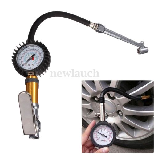 Tire tyre air inflator pressure gauge measurement car motorbike truck 220 psi