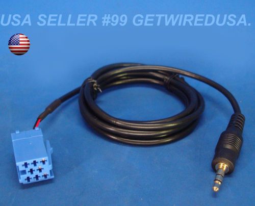 Us seller 8-pin audio input 3.5mm aux adapter cable smartphone iphone ipad ipod