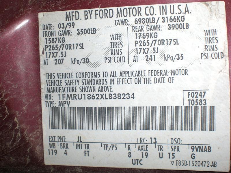 99 FORD F150 THROTTLE BODY THROTTLE VALVE ASSM 8-280 4.6L, US $40.00, image 9