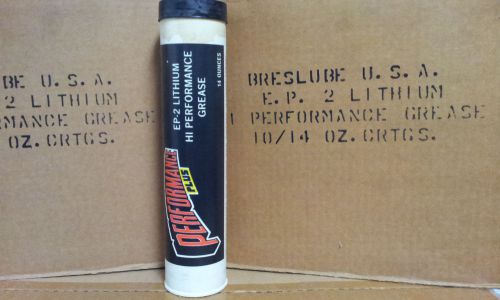 Breslube performance plus ep-2 lithium hi high heavy duty grease lubricant 14oz