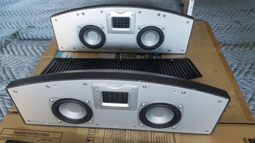 2 martin logan vignette speakers  silver gray 1 pair