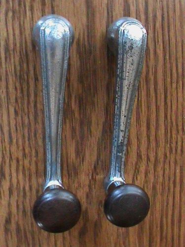 Vintage set of (2) 1933-1936 chevy car interior door window cranks