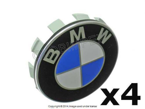 Bmw e36 e38 e39 e46 e53 e60 wheel center hub caps (4) + 1 year warranty
