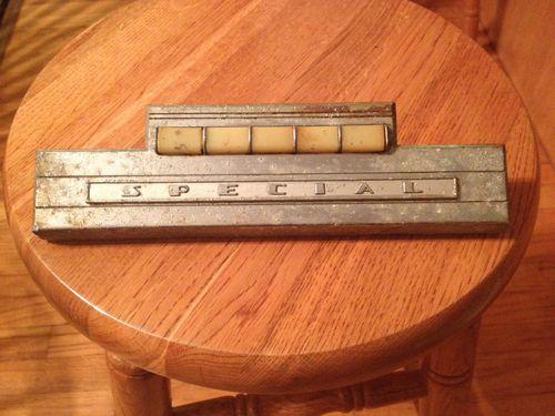 1940's buick special radio delete