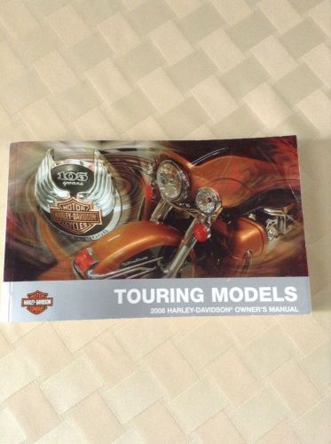 2008 harley-davidson touring models owner's manual